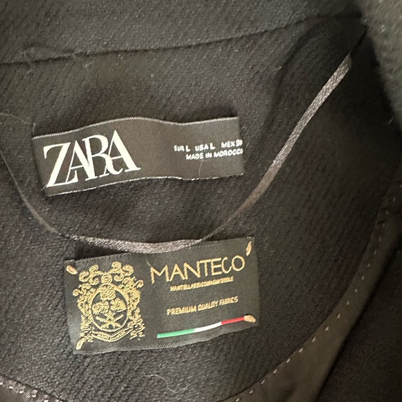 Zara.Manteco. Long wool blend coat. EUR L, US L. - Picture 2 of 16